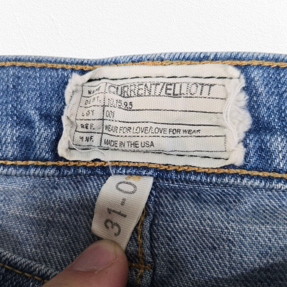 Current/Elliott The Stiletto Skinny Jeans Light Wash Carriage Size 31 USA Made - Picture 4 of 9